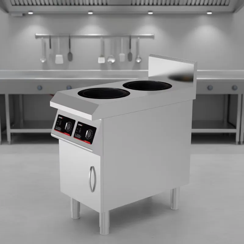 Range Commercial Kitchen - 5000W Ticari Çift Brülörlü İndüksiyonlu Ocak