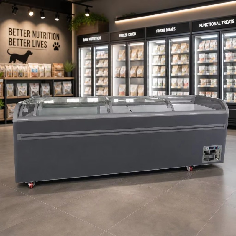 Commercial Chest Freezer - R290 Soğutucu Akışkanlı Cam Üstlü Sandık